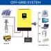 EASUN 5600W 48V hybride omvormer - Netstroom (met terug leveren) - MPPT regelaar - Zonnepanelen regelaar - Accu's - 230VAC